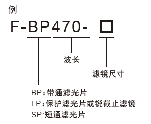 滤镜型号说明