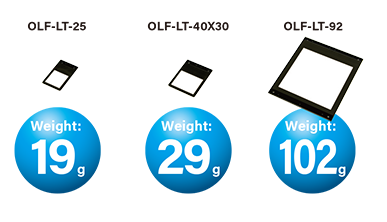 OLF-LT-25 weight19g/OLF-LT-40X30 weight29g/OLF-LT-92 weight102g