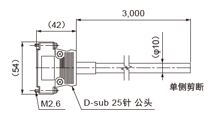 外部控制线缆: EXCB2-25M-3